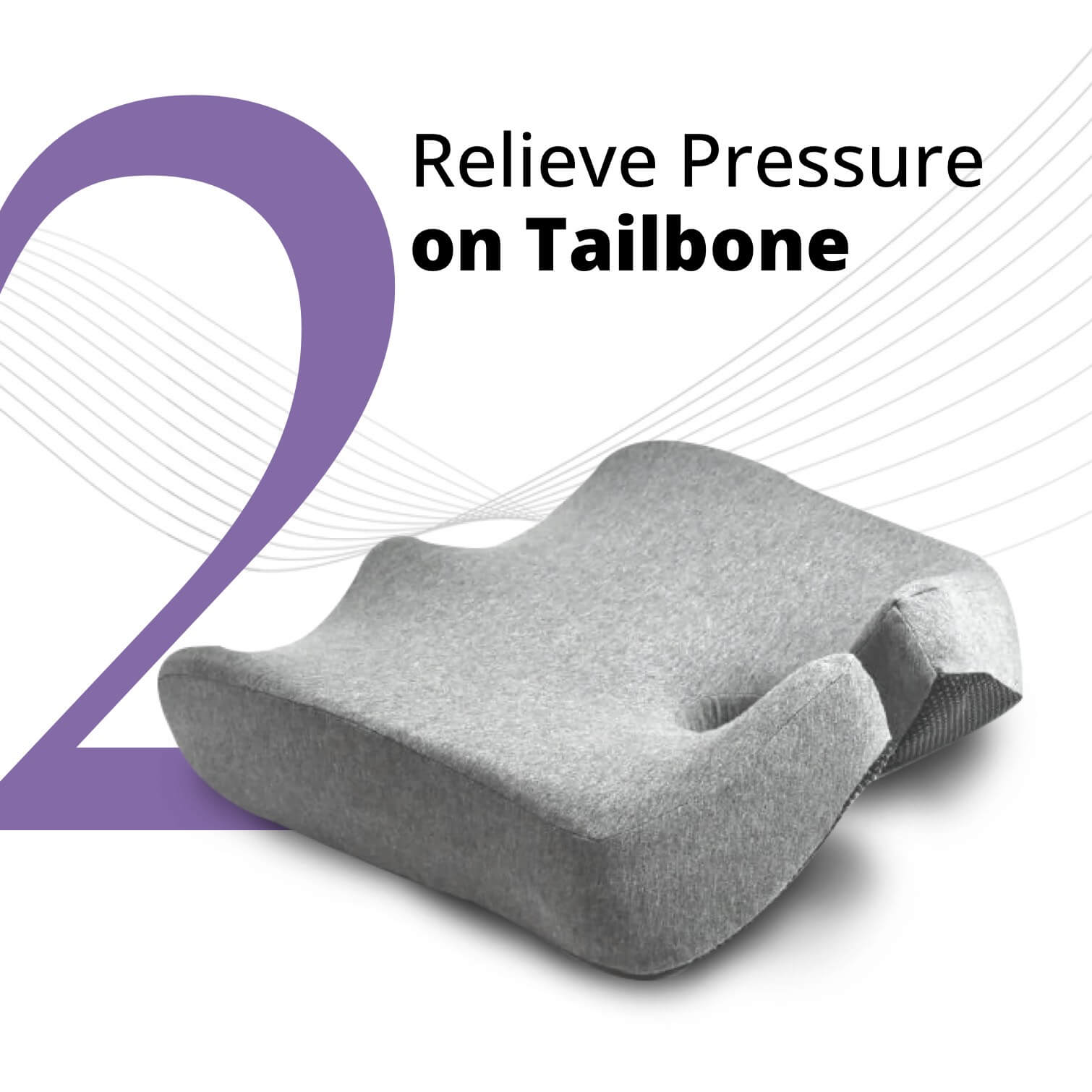 Pressure Relief Ergonomic Seat Cushion – Keeco