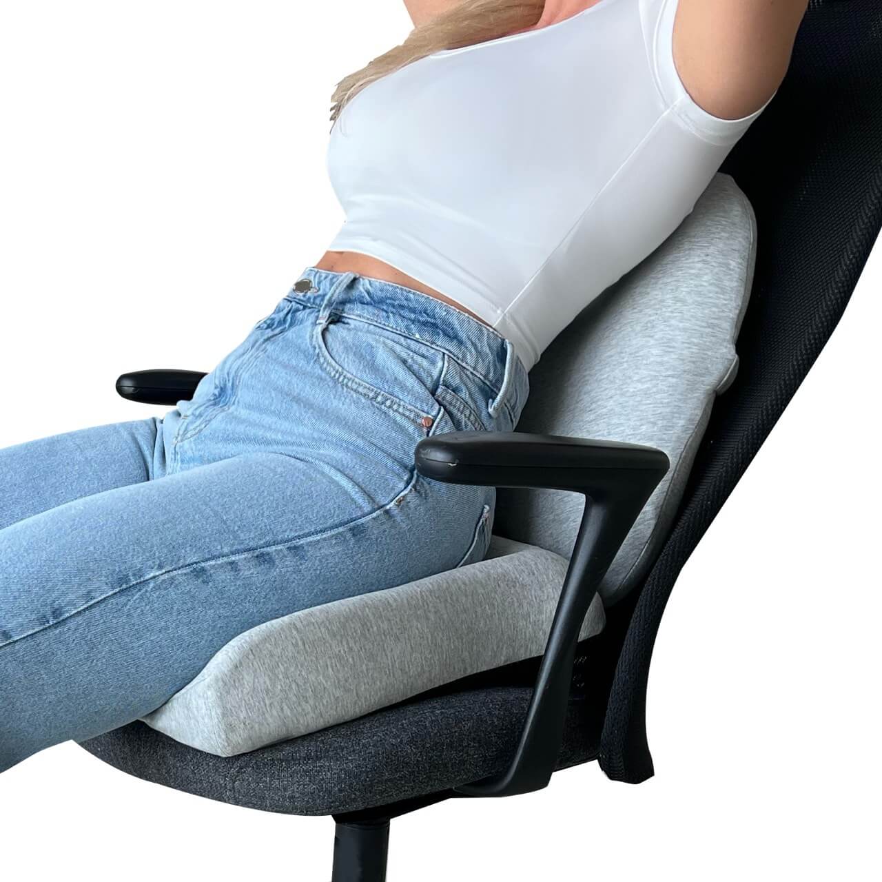 Lumbar Support Pillow Car Seat Back Support Ergonomic Cushion Pain Relief  US